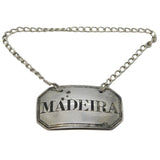 George IV Sterling Silver Madeira Decanter Label Antique 1826 London