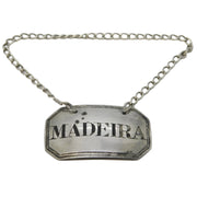 George IV Sterling Silver Madeira Decanter Label Antique 1826 London