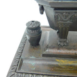 Regency Grand Tour Cast Bronze Sarcophagus Scipio Tomb Inkwell c1820 Georgian