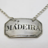 George IV Sterling Silver Madeira Decanter Label Antique 1826 London