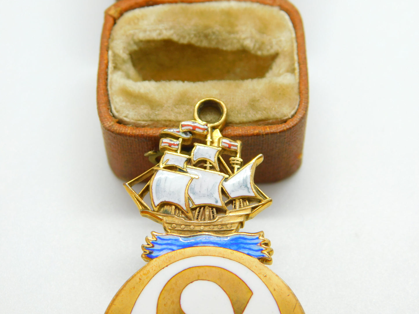 Gold Plated Enamel Royal Over-Seas League Chairman Medal by Garrard's c1990