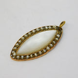 George III 18ct Gold, Strung Pearl & Mother of Pearl Pendant Antique c1790