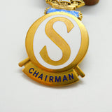 Gold Plated Enamel Royal Over-Seas League Chairman Medal by Garrard's c1990