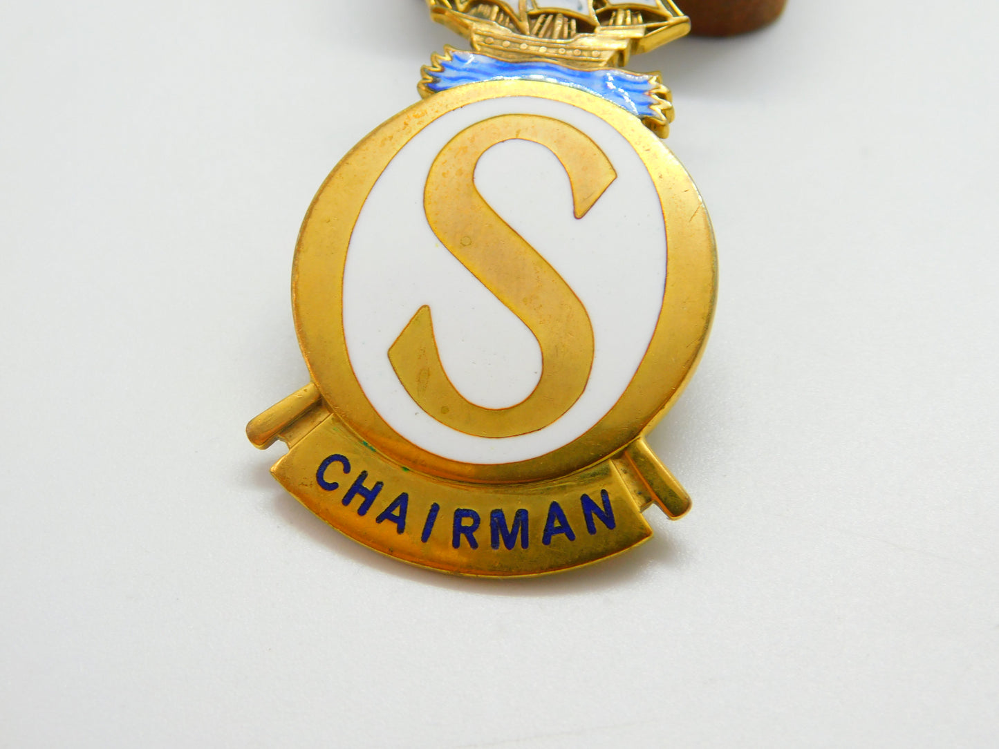 Gold Plated Enamel Royal Over-Seas League Chairman Medal by Garrard's c1990