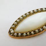 George III 18ct Gold, Strung Pearl & Mother of Pearl Pendant Antique c1790