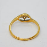 Victorian 18ct Yellow Gold, Diamond Set Star Form Ring Antique c1880