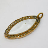 George III 18ct Gold, Strung Pearl & Mother of Pearl Pendant Antique c1790