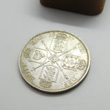 Queen Victoria .925 Silver Golden Jubilee Florin Coin 1887 Very Fine Condition
