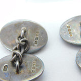 Ralph Lauren Sterling Silver Blue-Yellow Enamel Tweed Cufflinks 2003 London