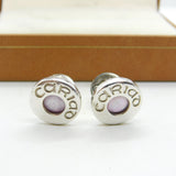 Welsh Clogau Sterling Silver, Enamel & Gold 'Cariad' Cufflinks Vintage c2000