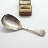 Georgian Sterling Silver Tea Caddy Spoon London 1817 William Bateman I Antique