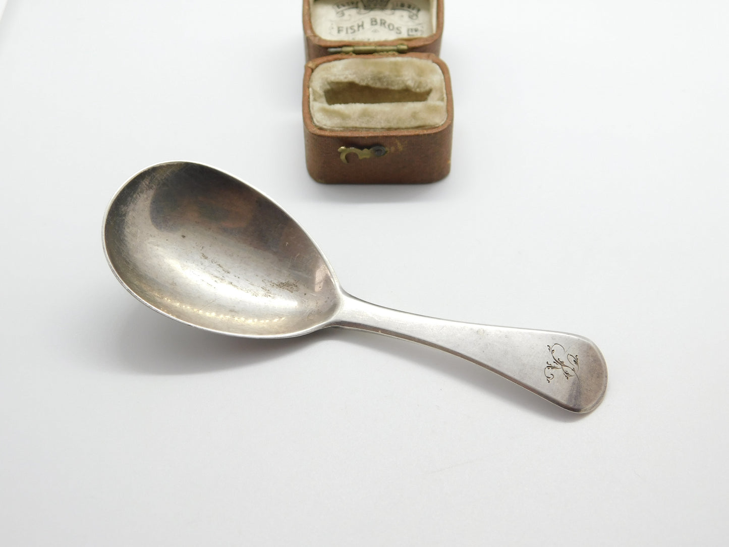 Georgian Sterling Silver Tea Caddy Spoon London 1817 William Bateman I Antique