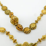 18th Century Spanish Colonial Philippines 18ct Yellow Gold Tamborin Reliquary Necklace c1750