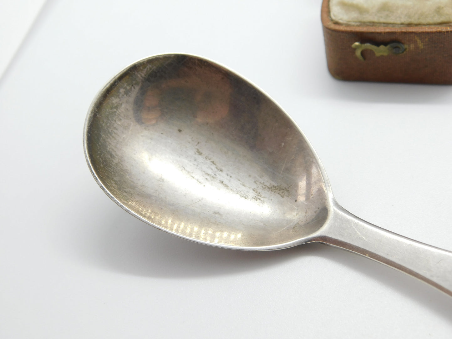 Georgian Sterling Silver Tea Caddy Spoon London 1817 William Bateman I Antique