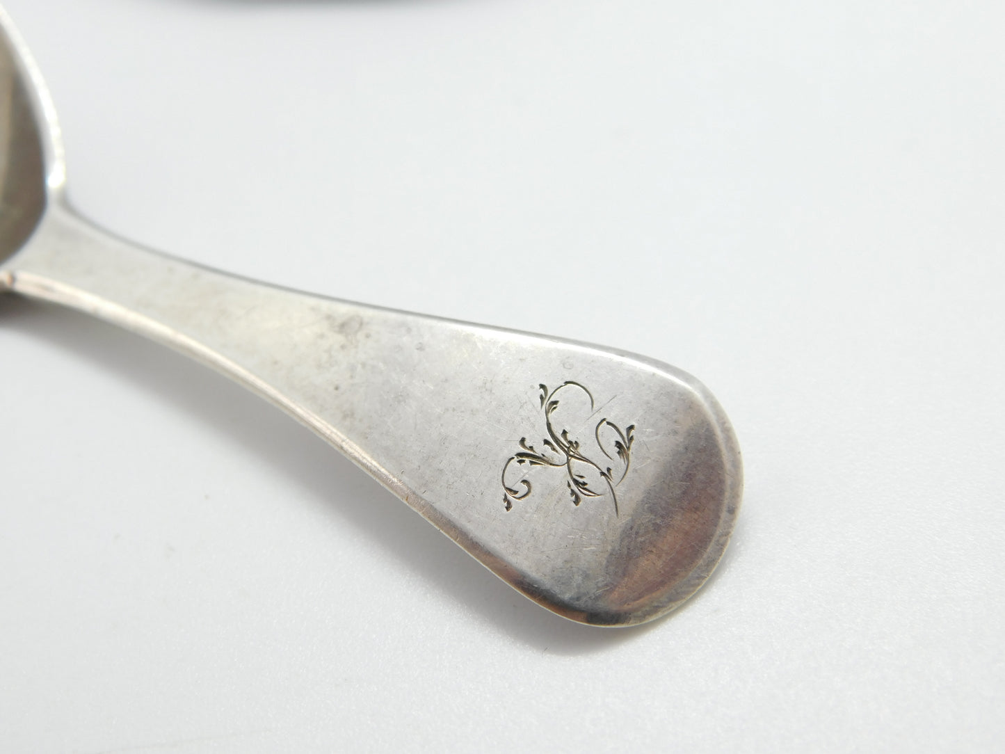 Georgian Sterling Silver Tea Caddy Spoon London 1817 William Bateman I Antique