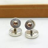 Welsh Clogau Sterling Silver, Enamel & Gold 'Cariad' Cufflinks Vintage c2000