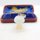 Opal Mushroom Sterling Silver Bale Pendant or Charm Vintage Art Deco