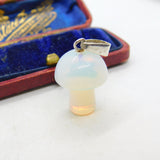 Opal Mushroom Sterling Silver Bale Pendant or Charm Vintage Art Deco
