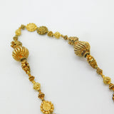18th Century Spanish Colonial Philippines 18ct Yellow Gold Tamborin Reliquary Necklace c1750