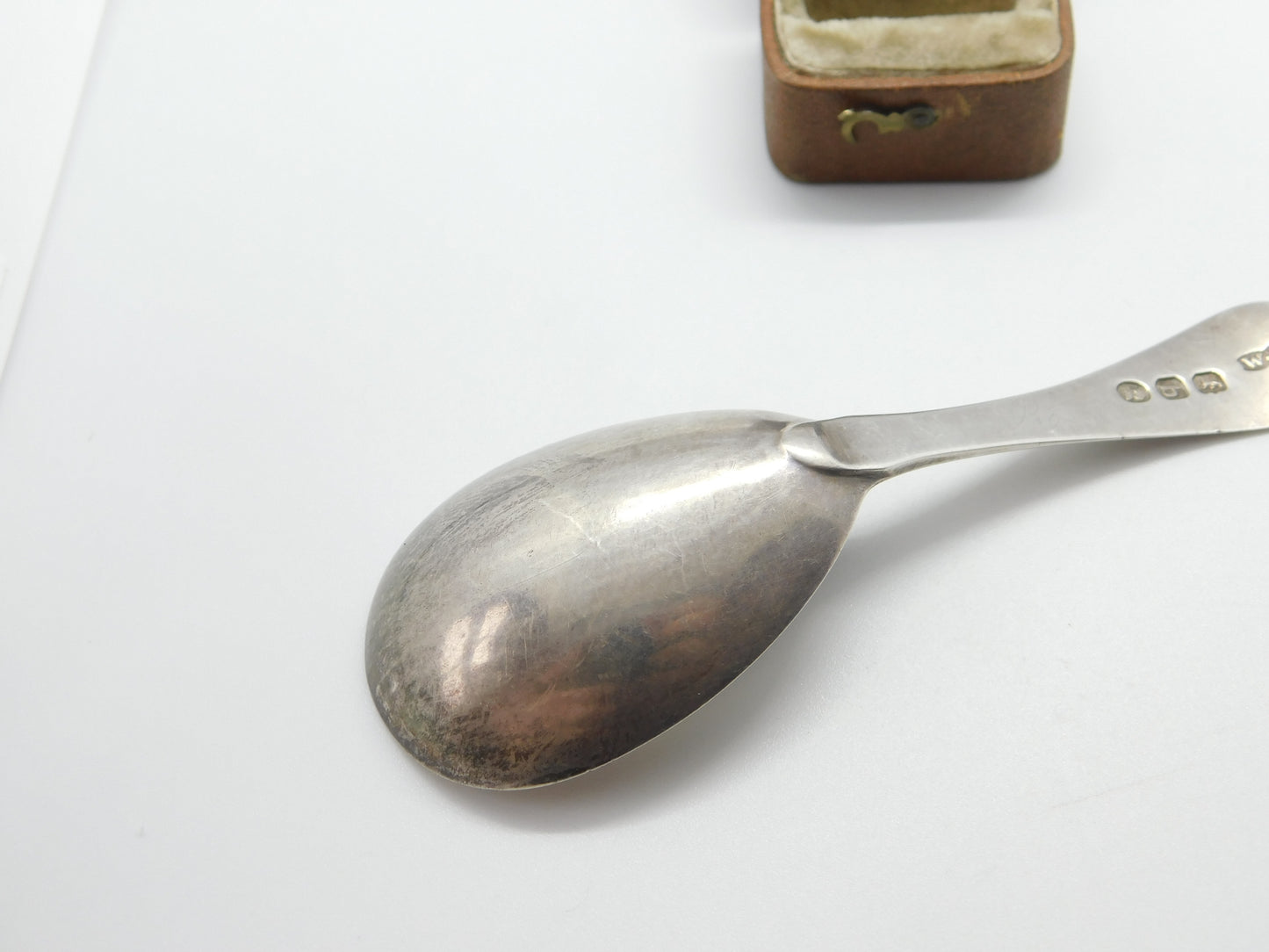 Georgian Sterling Silver Tea Caddy Spoon London 1817 William Bateman I Antique