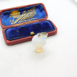 Opal Mushroom Sterling Silver Bale Pendant or Charm Vintage Art Deco