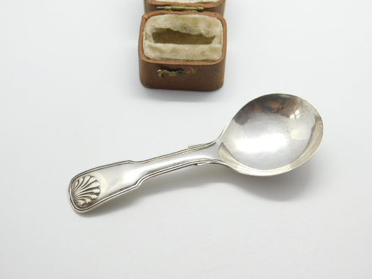 Georgian Sterling Silver Tea Caddy Spoon 1827 Birmingham George Unite Antique