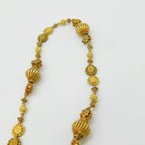 18th Century Spanish Colonial Philippines 18ct Yellow Gold Tamborin Reliquary Necklace c1750