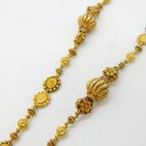 18th Century Spanish Colonial Philippines 18ct Yellow Gold Tamborin Reliquary Necklace c1750