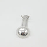 Sterling Silver Personal Campaign Ashtray Antique c1920 Birmingham Art Deco