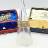 18ct Gold & 0.5ct Diamond Dress Ring Vintage 1994 Birmingham Size L UK