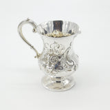 Victorian Sterling Silver Floral Pattern Cream Jug 1864 London Antique