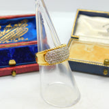 18ct Gold & 0.5ct Diamond Dress Ring Vintage 1994 Birmingham Size L UK