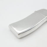 Modernist Sterling Silver Wave Pattern Long Vesta Case 1999 Sheffield Vintage