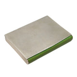 Sterling Silver & Green Bakelite Set Cigarette Case Antique 1928 London