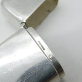 Modernist Sterling Silver Wave Pattern Long Vesta Case 1999 Sheffield Vintage