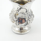 Victorian Sterling Silver Floral Pattern Cream Jug 1864 London Antique