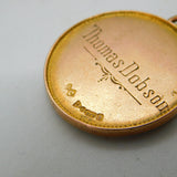 9ct Yellow Gold Enamel Racing Pigeon Sporting Fob Medal Antique 1934 Chester