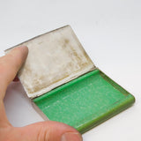 Sterling Silver & Green Bakelite Set Cigarette Case Antique 1928 London
