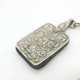 Victorian Art Nouveau Silver Plated Sewing Chatelaine with Tools c1880 Antique