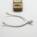 Edwardian Sterling Silver Wishbone Sugar Tongs 1902 Birmingham Antique