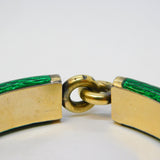19th Century French 18ct Gold, Silver Gilt, Enamel, Pearl Bracelet Antique c1880