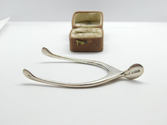 Edwardian Sterling Silver Wishbone Sugar Tongs 1902 Birmingham Antique