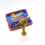Victorian Bronze Smoking Pipe Desk Seal Stamp Antique c1890
