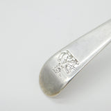 Georgian Sterling Silver Lion with Cross Crested Caster Spoon c1780 Antique