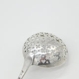 Georgian Sterling Silver Lion with Cross Crested Caster Spoon c1780 Antique