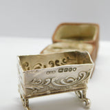 Victorian Sterling Silver Babies Cot Dolls House Miniature 1900 London Antique