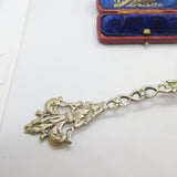 Italian .800 Grade Silver Classical Art Nouveau Cherub Form Tea Strainer Antique