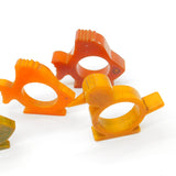 Collection of Mid-Century Early Plastic Fish, Bird & Chicken Napkin Rings c1950s