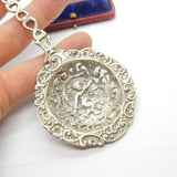 Italian .800 Grade Silver Classical Art Nouveau Cherub Form Tea Strainer Antique