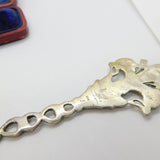 Italian .800 Grade Silver Classical Art Nouveau Cherub Form Tea Strainer Antique
